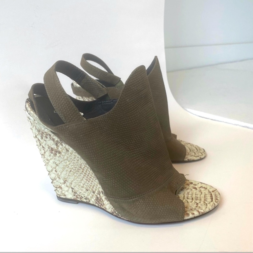 Elizabeth and James Green Sawyer Embossed Wedge